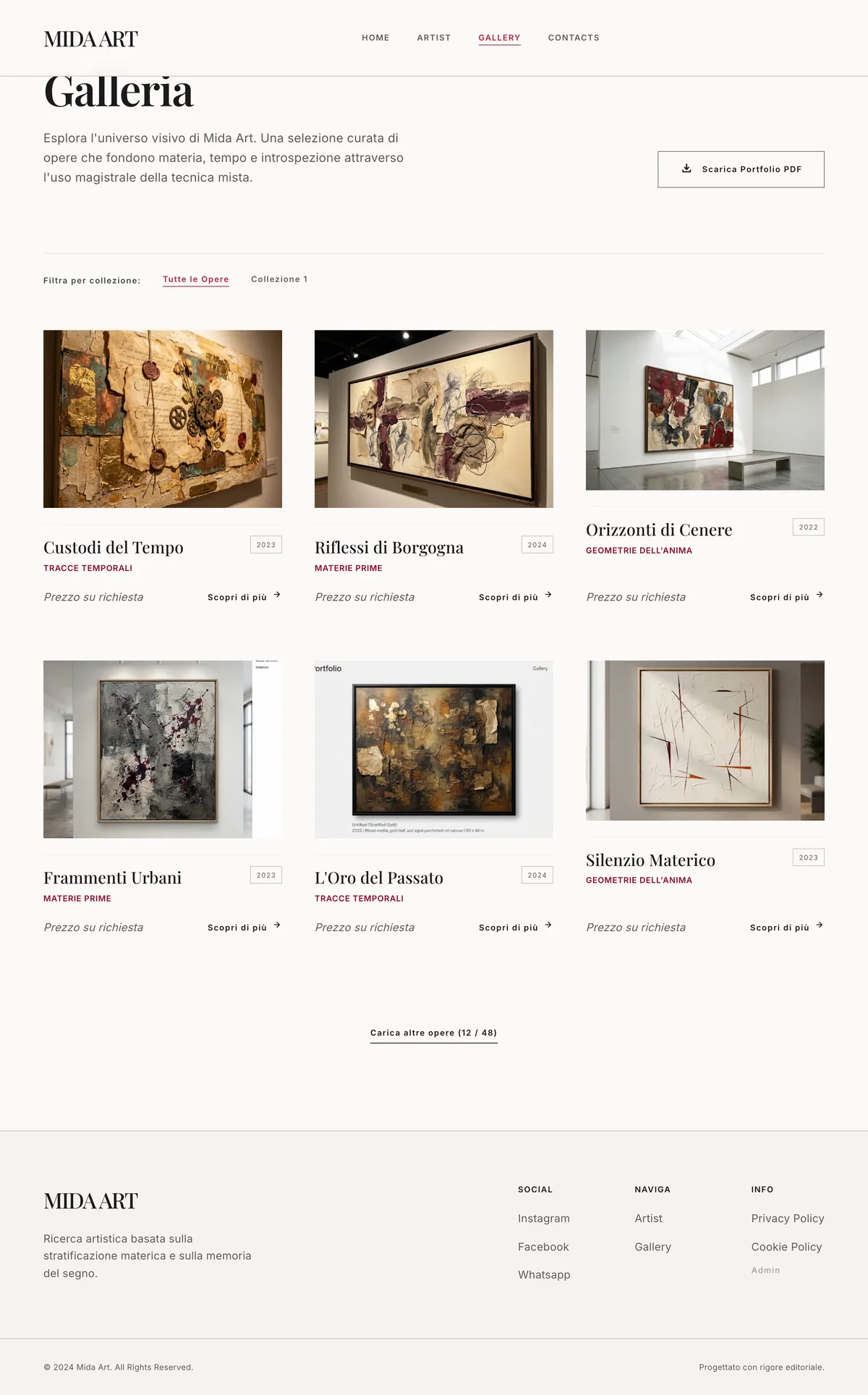 Dettaglio opera con accenti burgundy